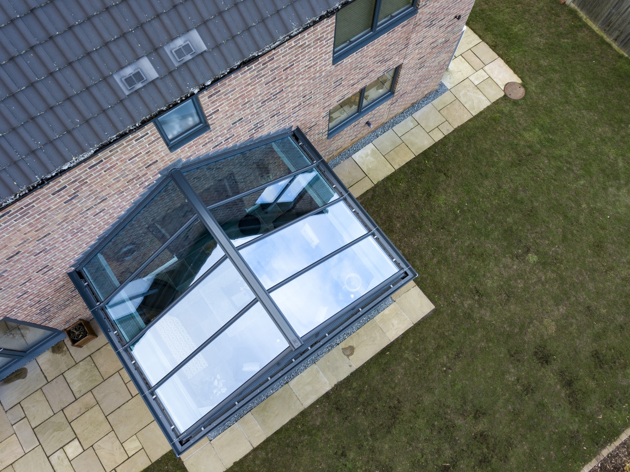 gable conservatory birds eye view